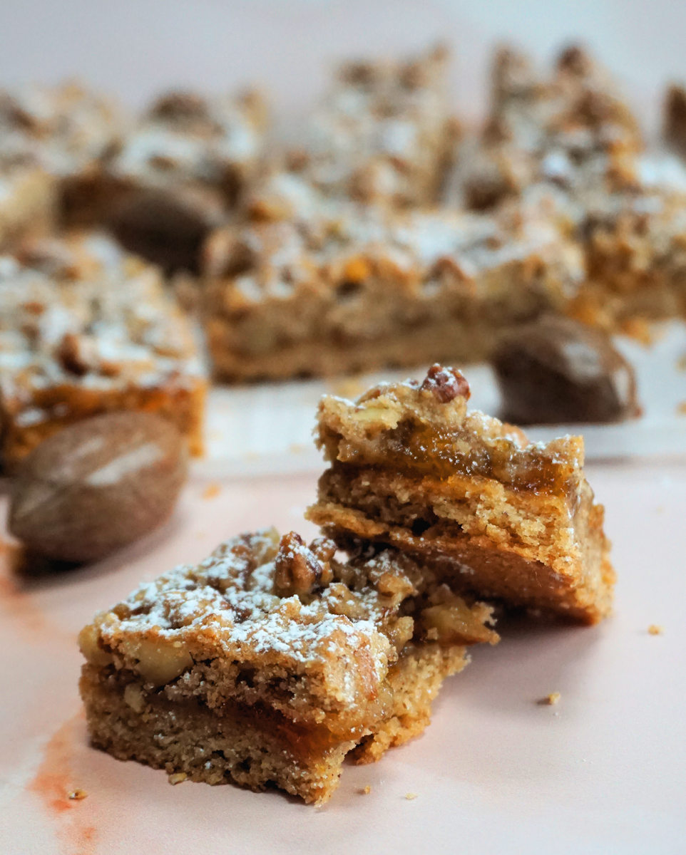 Pecan Linzer Bars Recipe Cuisine Fiend